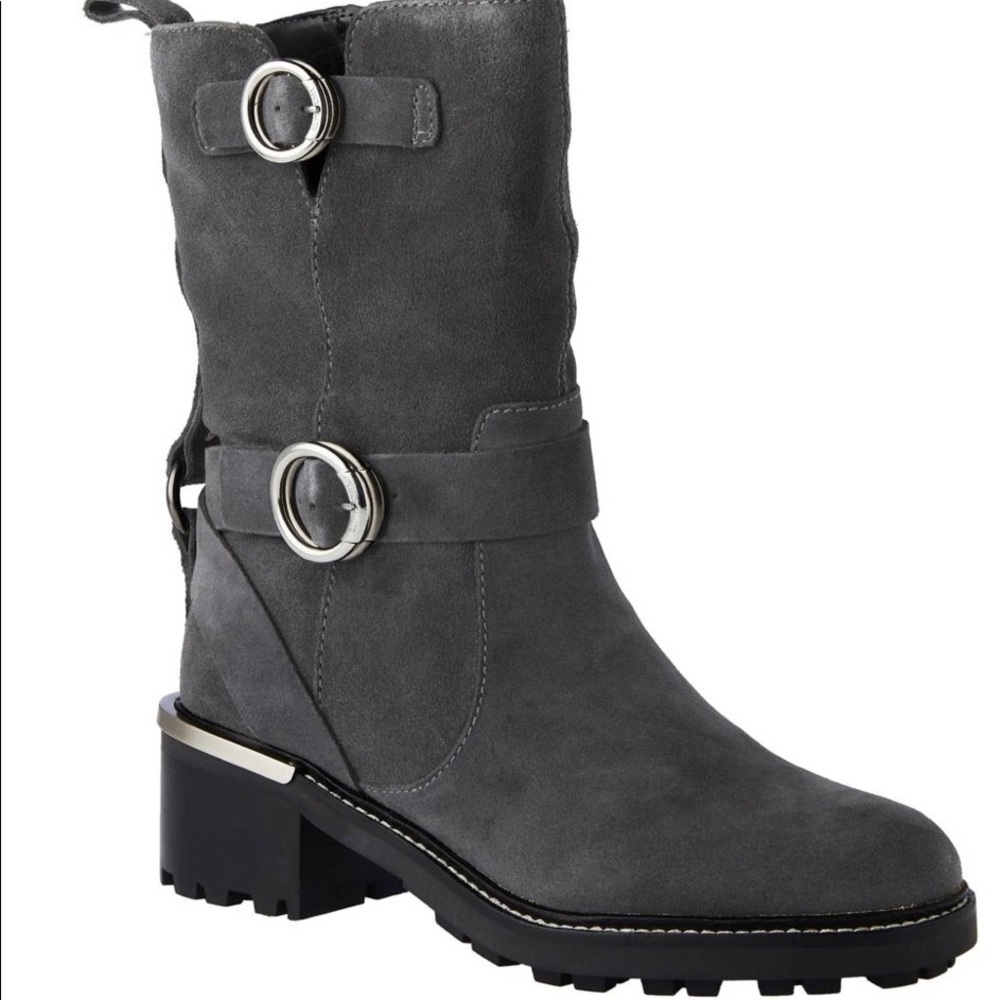 Vince Camuto Kerivini Leather Moto Boots